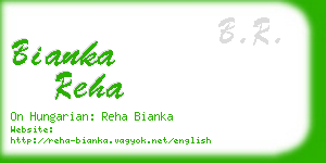 bianka reha business card